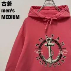 古着 ポートアンドカンパニー パーカー ロアタン ホンジュラス ピンク M