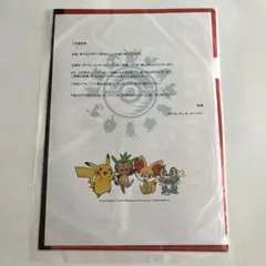 【未開封】ポケモンセンターオンライン　ピカチュウ賞　非売品　A4クリアファイル
