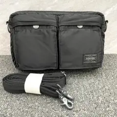 極美品✨ PORTER TANKER ショルダーバッグ ウエストバッグ ブラック