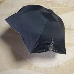ジルスチュアート　折りたたみ　日傘　晴雨兼用　刺繍入り　黒