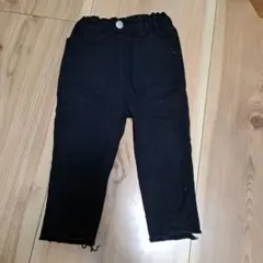 petit main ブラックパンツ 90cm　バックリボン