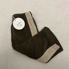 yonkon ラインパンツ　XS カーキブラウン