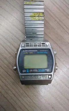 ジャンク SEIKO Silver Wave デジタル腕時計 A2928 メンズ ヴィンテージ セイコー シルバー ウェーブ ウォッチ 2628