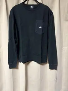 CAMP7 ロングTシャツ　M ロンＴ　 長袖カットソー　黒　バックプリント