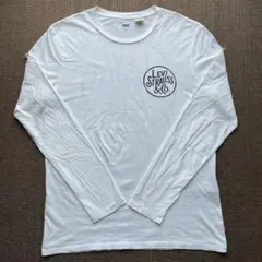 「#573」Levi'sリーバイス　バックプリントロングTシャツ ホワイト　M