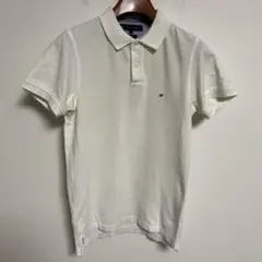 Tommy Hilfiger トミーヒルフィガー ホワイト ポロシャツ S