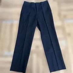 【値下げ】ネイビー フラットフロント スラックス