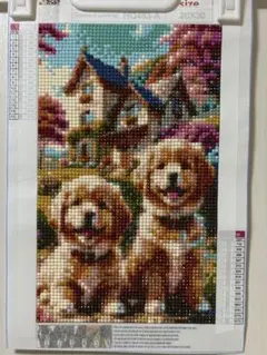 ダイヤモンドアート完成品　約15×25（余白含まず）