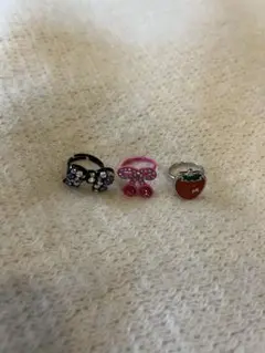 平成レトロ希少✨カラフルリングセット