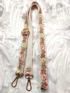 特価a-27インド刺繍リボン※ショルダーストラップ　スマホストラップ　送料込み