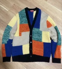 Supreme Patchwork Mohair Cardigan 19ss