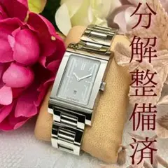 T127 OH磨き済 ブルガリ レッタンゴロ 白ダイヤル 自動巻 オート