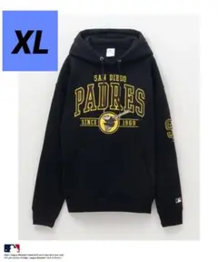 限定品　MLBメジャー刺繍スウェットパーカー　パドレス　タグ付　希少　レア　XL