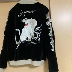 梵殷 ファイン スカジャン ベロア 鶴亀 富士山 刺繍 リバーシブル 2way 梵殷 ファイン スカジャン ベロア 鶴亀 富士山 刺繍