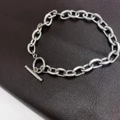 マンテルブレスレット ペアアクセ チェーン シルバー 19cm