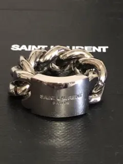 男女兼用 SAINT LAURENT PARI チェーンリング 未使用に近い