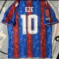 24-25クリスタルパレスホームユニフォームEZE（M）新品、未使用決勝版