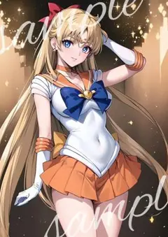 A4ポスター セーラーヴィーナス　愛野美奈子　ファンアート　美少女
