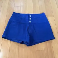 ネイビー ハイウエスト ショートパンツ