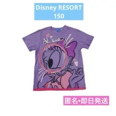 美品　ディズニーリゾート　デイジー　Tシャツ　150cm 虫眼鏡 紫　人気　即日