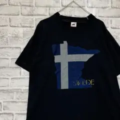 USA製90sヴィンテージTシャツ！シングルステッチ　ブラック半袖古着　L 22