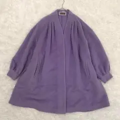アニオナ アルパカ フレア タック シャギー コート Aライン