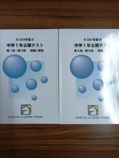 中学1年公開テスト 2024年度 第1回~第6回