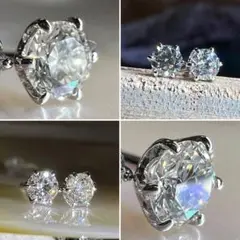 【至福の極照ピアス☆】ダイヤモンド プラチナ ピアス