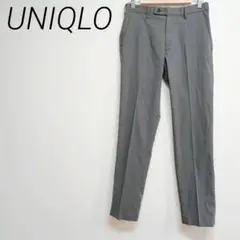 UNIQLOグレー スラックス スリムフィット カジュアル　 L オフィス