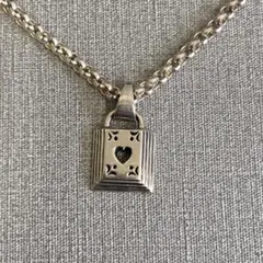 【H】SILVER 925 シルバー　ネックレス　ハート　12.4g