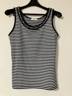 【最終値下げ】index トップス　ノースリーブ　タンクトップ　ボーダー　S