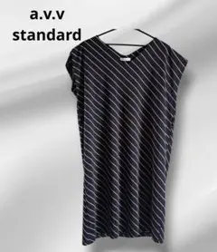 a.v.v standard ノースリーブワンピース ブラック