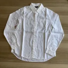 コムサイズム　キッズ　長袖シャツ　150 ホワイト　ロゴ入り　白シャツ