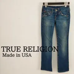 アメリカ製トゥルーレリジョンTRUERELIGIONローライズデニムブルー24