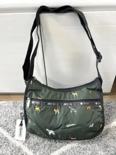 レスポートサック　刺繍　犬柄 ブリード オブ ドッグ　ショルダーバッグ