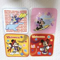 Disney on Tour 沖縄 プチタオル　4枚セット　ミッキー
