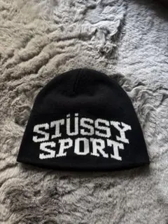 STÜSSY SPORT ブラックキャップ OS
