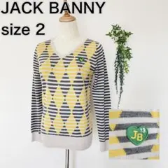✨超美品 JACK BANNY ジャックバニー ゴルフ サイズ2(L)ニット