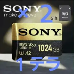 SONY microSDXC V60 A2 1024GB ×2セット！