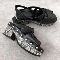 tricot COMME des GARCONS レザーサンダル　ブラウン 2025年最新】トリコ コムデギャルソン サンダルの人気アイテム