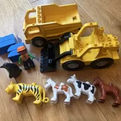 レゴデュプロ　ショベルカー　ダンプカー　動物