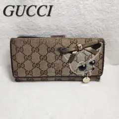 【GUCCI】ハイブランド長財布★GG柄★チワワ★キャンバス★イタリア★小物