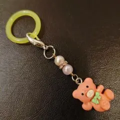 クマさんのアンブレラマーカー　マイボトルマーカー　目印　チャーム　シリコンリング