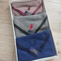 POLO RALPH LAUREN チェック柄ハンカチ3枚セット