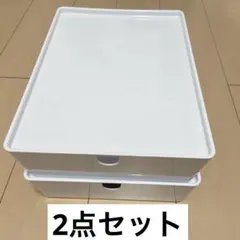 ☆【2個セット】収納ボックス ふた付き 収納ケース プラスチック 積み重ね
