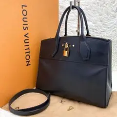 鑑定済✨ ルイヴィトン シティースティーマー MM 2way ハンドバッグ 鍵付