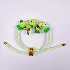 サンリオ ケロケロケロッピ ハンドメイド風 ビーズブレスレット