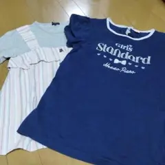 メゾピアノ　ユナイテッドアローズ　半袖tシャツ160 155　2枚セット刺繍