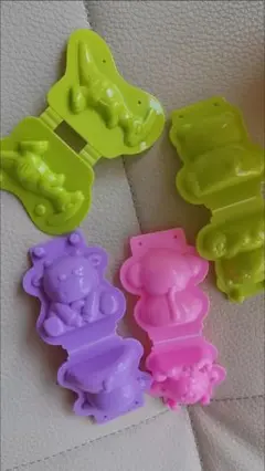 動物型樹脂粘土モールド4個セット