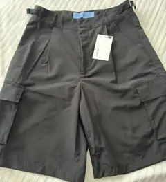 新品　ok.soonカーゴハーフパンツ黒